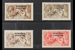 BRITISH CURRENCY  1914-31 SEAHORSES 2s6d Waterlow, D.L.R. And B.W. Printings, Plus The B.W. 5s, SG 50/54, Fine Fresh Min - Autres & Non Classés