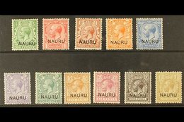 1916-23  Overprints On King George V Stamps Of Great Britain Complete Basic Set (one Of Each Value), SG 1/12, Very Fine  - Nauru