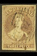 1862  3d Brown Lilac, Imperf, Wmk Large Star, SG 40, Fine Used, Large Margins. For More Images, Please Visit Http://www. - Autres & Non Classés