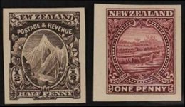 1900  PLATE PROOFS ½d Chocolate & 1d Lake Imperforate Proofs, As SG 273/4, Very Fine Without Gum (2 Proofs). For More Im - Sonstige & Ohne Zuordnung