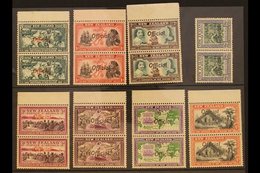 OFFICIALS  1940 Centenary Complete Set Of "FF JOINED" Values In Vertical Pairs With Normals From The Top Of The Sheet, S - Autres & Non Classés