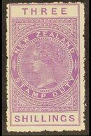 POSTAL FISCAL  1906 3s Mauve On Unsurfaced Cowan Paper, Perf 14, SG F79, Fine Mint. For More Images, Please Visit Http:/ - Andere & Zonder Classificatie