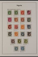 1938-51 USED KGVI  DEFINITIVES  An All Different Selection Presented On Sleeved Album Pages, SG 49/59c Plus Most Additio - Nigeria (...-1960)