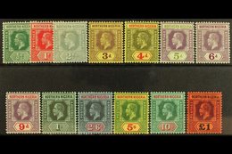 1912  Complete Definitive Set, SG 40/52, Fine Mint. (13 Stamps) For More Images, Please Visit Http://www.sandafayre.com/ - Nigeria (...-1960)