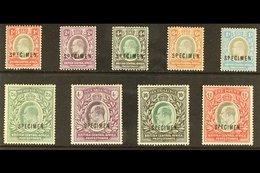 1903-04  Set Complete Opt'd "SPECIMEN", SG 59s/66s, Mint Part OG, Very Fresh & Attractive (9 Stamps) For More Images, Pl - Nyassaland (1907-1953)