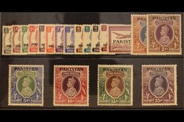 1947  KGVI Definitives Complete Set, SG 1/19, Never Hinged Mint. Fresh And Attractive! (19 Stamps) For More Images, Plea - Pakistan