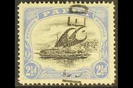 1907-10  2½d Black And Pale Ultramarine Lakatoi, SG 56a, Neat Straight Line Registered Cancel. For More Images, Please V - Papua Nuova Guinea