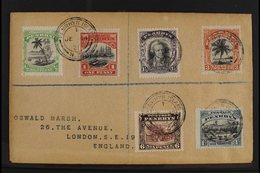 1920  Pictorial Set (SG 32/37) Tied On Registered Cover To London By Neat Penrhyn Island Cds For More Images, Please Vis - Penrhyn