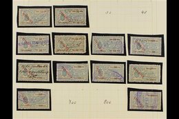MOZAMBIQUE  REVENUE STAMPS 1878 To 1960's Mint And Used All Different Collection On Leaves. With Strong General Revenues - Other & Unclassified