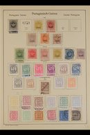 PORTUGUESE GUINEA  1881-1938 Old-time Mint And Used (mostly Fine Fresh Mint) Collection On Printed Pages, Plus Additiona - Other & Unclassified
