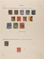 1892-1911 OLD TIME USED COLLECTION  On Pages, Incl. 1892-93 Arms With Both 6d Shades, 1s To 5s Cds, Plus £1 And £5 With  - Altri & Non Classificati