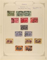 1910-13 DOUBLE HEADS - OLD TIME USED COLLECTION  Displayed On Pages, Incl. Perf 14 Shades Of ½d (9, Nice Pair With Umvum - Autres & Non Classés