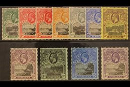 1912-16  KGV Pictorial Defins Set Plus 1d Black & Scarlet Shade, SG 72/81, 73a, Very Fine Mint (11 Stamps). For More Ima - Sainte-Hélène
