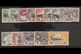 1953-59  Definitive Set, SG 153/165, Fine Never Hinged Mint. (13 Stamps) For More Images, Please Visit Http://www.sandaf - Saint Helena Island