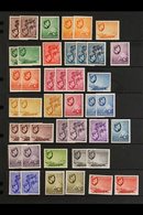 1938-49  Complete KGVI Pictorial Set, SG 135/149, With Most Additional Paper Changes And Shades Incl. 9c (3), 18c (3), 4 - Seychelles (...-1976)