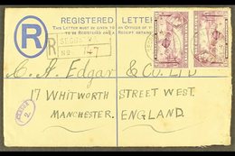 1941  (July) KGVI 3d Registered Envelope With Additional 1½d Pair, Segbwema To England, Fine Oval Violet "CENSOR 2.", At - Sierra Leone (...-1960)