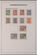 1938-1951 FINE USED COLLECTION.  A Well Presented, All Different Collection, Lightly Hinged Onto Printed Sleeved Pages T - Somaliland (Protectorate ...-1959)