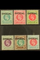 NATAL  OFFICIALS 1904 King Edward VII Complete Set, SG O1/O6, Very Fine Mint. (6 Stamps) For More Images, Please Visit H - Non Classés