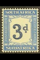 POSTAGE DUE  1932-42 3d Indigo And Milky Blue, Wmk Inverted, SG D28a, Very Fine Never Hinged Mint. For More Images, Plea - Zonder Classificatie