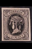 CUBA  1866 (Nov) ¼r Black/buff Overprinted With Small "1866" Then Further Overprinted With Large "66", Very Fine Mint Wi - Andere & Zonder Classificatie