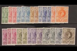 1938-54  Definitive Set, SG 28/38, With Additional Perfs Or Shades To 2s.6d (3) And 5s (3), Fine Mint. (26 Stamps) For M - Swasiland (...-1967)