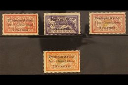 1923  Syria- Grand Liban Airmail Set Complete, Variety "3¾ Mm Spacing", SG 114/7a, Very Fine Mint. (4 Stamps) For More I - Syrie