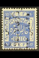 1923  10p Independence Commemoration Ovpt In Black, Reading Downwards, SG 107A, Very Fine Mint. For More Images, Please  - Jordanie