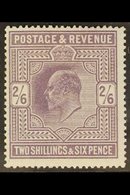 1911-13  2s6d Dull Greyish Purple, Somerset House Printing, SG 315, Fine Mint, Lightly Hinged. For More Images, Please V - Unclassified