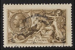 1915  2s6d Sepia (seal Brown) Seahorse, De La Rue Printing, SG 408, Fine Used With Light C.d.s., Cat.£250 For More Image - Non Classés