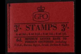 1959 GRAPHITE BOOKLET.  3s Black / Red August 1959 Booklet, SG M13g, Very Fine, Lovely Condition. For More Images, Pleas - Autres & Non Classés