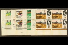 1964  Geographical Congress Complete Phosphor Set In CYLINDER BLOCKS OF FOUR, SG 651p/654p, Superb Never Hinged Mint. (4 - Autres & Non Classés