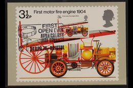 1974  PHQ CARD 3½p Fire Service, Number 6, Handwritten Address, Bearing The Matching 3½p Fire Engine Stamp, SG 950, Affi - Autres & Non Classés