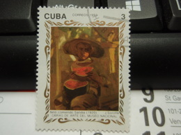 Timbre  Cuba 1993  Obras De Arte Del Museo Nacional - Usados