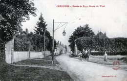 (130)  CPA  Cerisiers  Entrée Du Pays Route De Theil  (Bon Etat) - Cerisiers