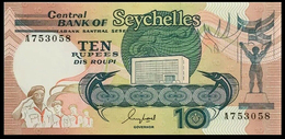 # # # Banknote Seychellen (Seychelles) Central Bank 10 Rupees UNC # # # - Seychelles