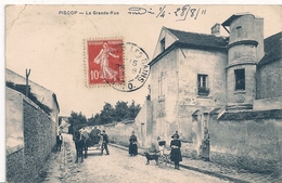 Cpa 95 Piscop Grande Rue - Pontcelles