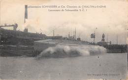 Chalon Sur Saône     71     Schneider Et Cie . Lancement D'un Submersible       (voir Scan) - Chalon Sur Saone