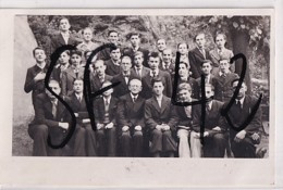 SAINT ETIENNE       .  CARTE PHOTO    ELEVES ET PROFESSEURS   BANQUET DU  08 07 1938.   CLASSE DE SCONDE ET TROISIEME - Saint Etienne