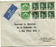 IRAQ LETTRE PAR AVION DEPART BAGHDAD 29 NOV 45 POUR LA FRANCE - Iraq