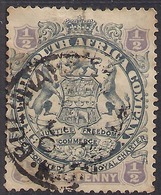 British South Africa 1896 - 97 QV 1/2d Slate & Violet Used SG 41 ( H1217 ) - Unclassified