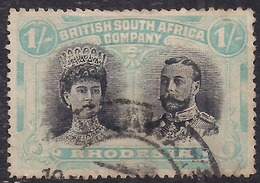 British South Africa 1910 - 13 KEV11 1/-d Black & Pale Blue Used SG 152 ( H668 ) - Unclassified