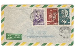 COVER CORREO BRASIL -VIA AEREA - BRESIL - BLUMENAU - FELLBACH - ALEMANIA - Cartas & Documentos