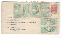 COVER CORREO BRASIL -VIA AEREA - BRASIL - PORTO UNIAO S.CAT. - GERMANY. - Storia Postale