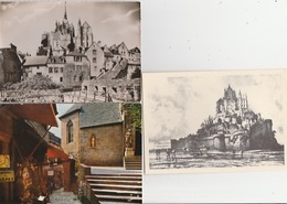 19 / 12 / 66 -  LE  MONT  SAINT  MICHEL  ( 50 )  LOT  DE  5   C P M - 5 - 99 Cartes