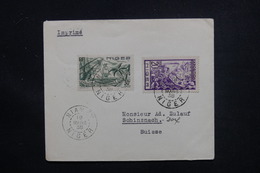 NIGER - Enveloppe De Niamey Pour La Suisse En 1938 , Tarif Imprimé, Affranchissement Plaisant - L 48560 - Covers & Documents