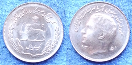 IRAN - 1 Rial SH1351 (1972AD) KM# 1183 Shah Reza Pahla VI (1941-79) - Edelweiss Coins - Iran