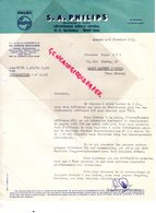 93- BOBIGNY - LETTRE PHILIPS - DEPARTEMENT SERVICE CENTRAL-20 AVENUE HENRI BARBUSSE- PARIS 50 AVEUE MONTAIGNE-1953 - Old Professions