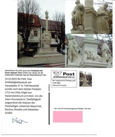 1540k: Privatganzsache AK Postkarten-App: A- 7100 Neusiedl, Hl. Dreifaltigkeit Am Hauptplatz - Neusiedlerseeorte