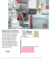 1540j: Privatganzsache AK Postkarten-App: A- 7100 Neusiedl, Florianisäule Bei Der Apotheke - Neusiedlerseeorte