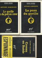 Lot De 6 Livres   Divers Série  Noire De 1959 Edit Gallimard - Roman Noir